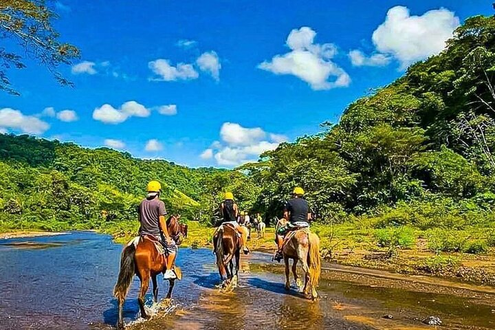 Rainforest Horseback+Waterfall Rappelling+1.3 Miles in Zip Line Combo+Lunch - Photo 1 of 13